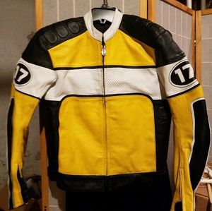 First Gear Leather Motorcycle Jacket